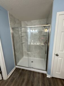 1 day tub to shower conversion in Alexandria, KY.
