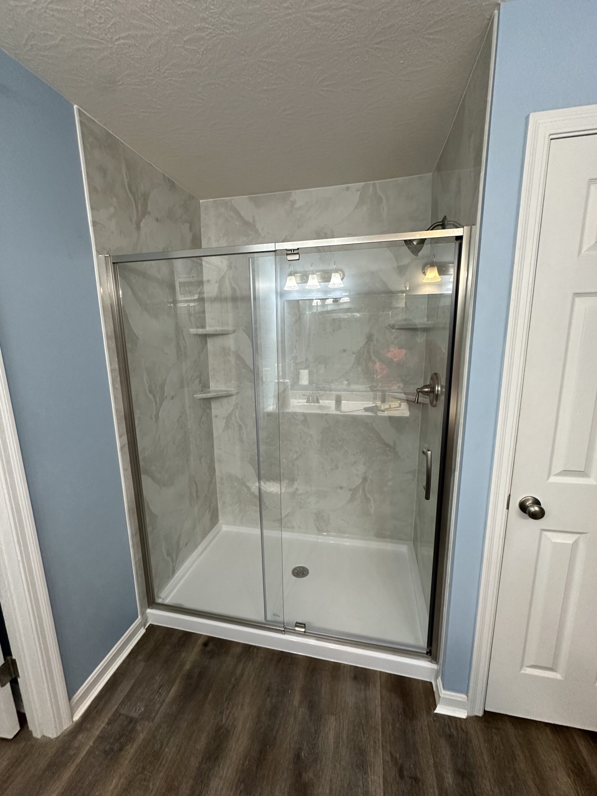 1 day tub to shower conversion in Alexandria, KY.
