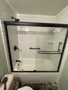 Tub to tub conversion with cast iron tub demo in Union, KY.