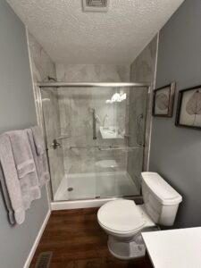 Tub to shower conversion in Troy, OH.