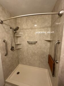 1 day tub to shower conversion in Springboro, OH.