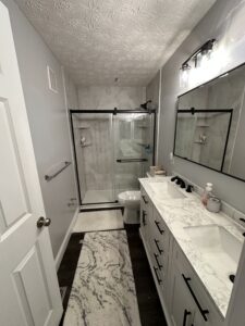 Full bathroom installation in Beavercreek, OH.