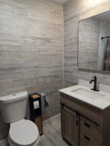 2 day half bathroom remodel in Hamilton, OH.