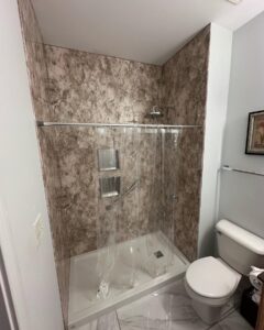 Shower installation in Mason, OH.